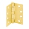 Prime-Line Door Hinge Commercial Smooth Pivot, 4-1/2 in. x 4-1/2 in. w/ Square Corners, Satin Brass 3 Pack U 1156463 - alternate 1